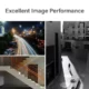 ตัวอย่างภาพถ่ายแสงไฟกลางคืน บันได และเงาคนในอาคาร